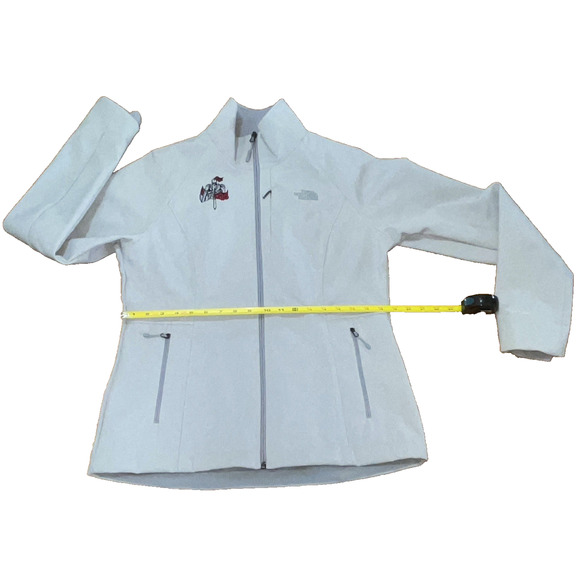 The North Face Jacket Womens Gray Apex Barrier Soft Shell Windwall Fleece Sz Lg - Picture 9 of 16